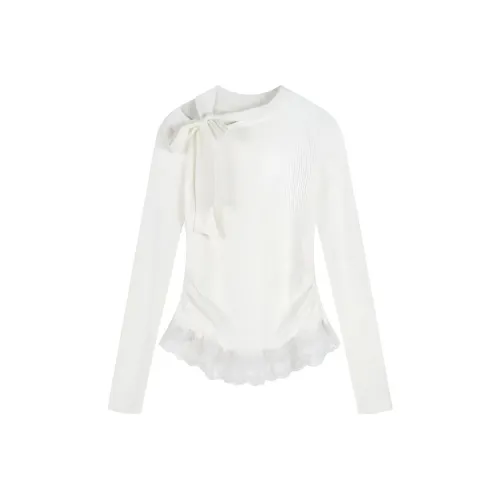 Giyu Белый Женский Трикотаж