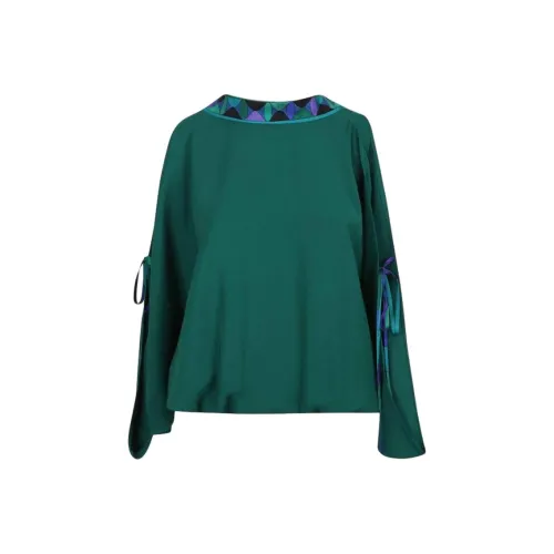 EMILIO PUCCI Зеленые Женские T-рубашки