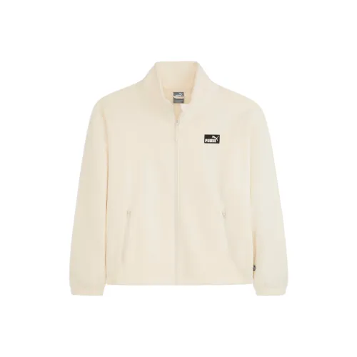 PUMA Кремовый Белый Женский Бархатный Куртка