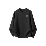 [Round Neck Sweatshirt] Черный (Текстурированный Готический Логотип на груди)