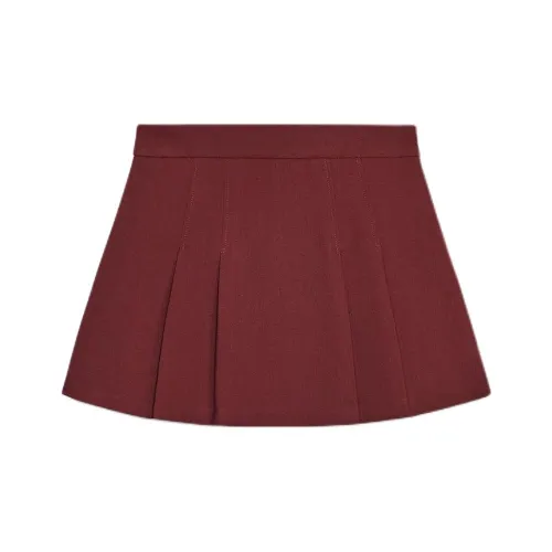 ZARA Бордовый Красный Женский Повседневный Шорты