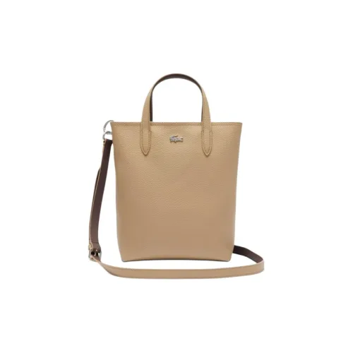 Сумка Lacoste PVC Tote Сумка для покупок Сумка через плечо Сумка на одно плечо Женская Бежевая