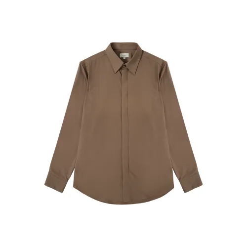 JODOLL Рубашка Мужская Светло-Кофейного Цвета