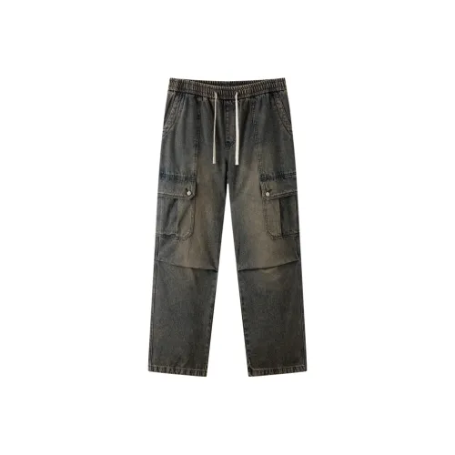 SEM R Деним Темно-желтый Грязь 80332 Мужские Джинсы