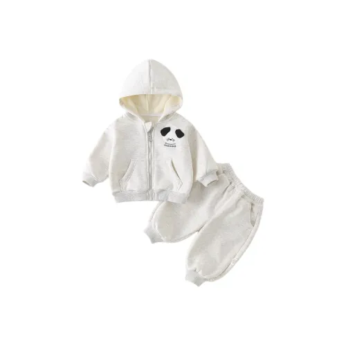 XiaoJinBu Повседневная спортивная одежда Светло-серый для малышей и детей дошкольного возраста