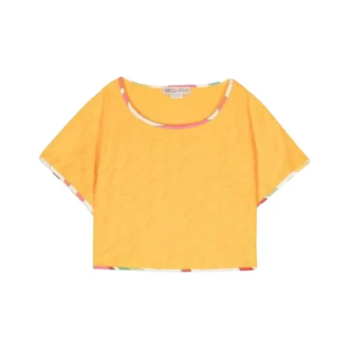 EMILIO PUCCI Желтые Детские Т-рубашки для дошкольников