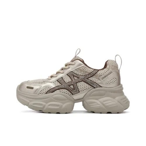 Jin Baichuan Low Топ Толстая подошва Кроссовки Женские