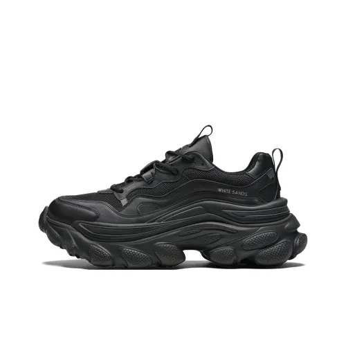 WHITE SANDS Низкий Топ Casual Мужской Черный