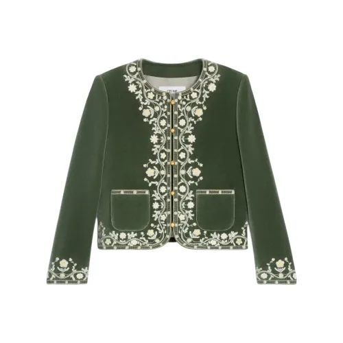 CELINE Зеленые Женские Куртки