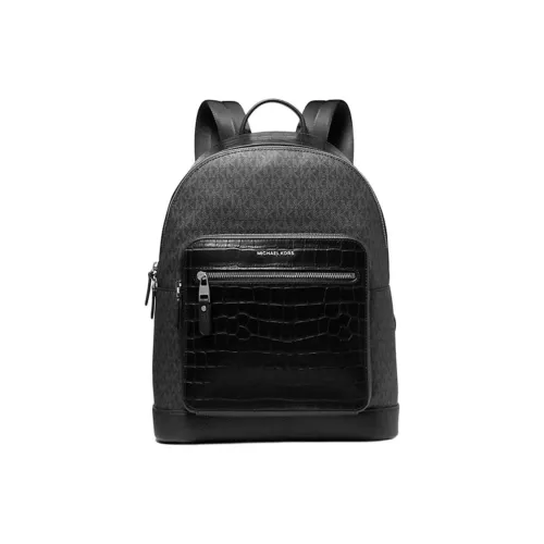 MICHAEL KORS Hudson Artificial Leather Backpack Men's Black