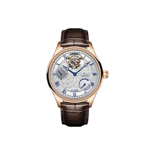 HaofaTourbillon Механические часы Мужские часы Серебристый циферблат