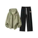 Серый горошек зеленый (Mb Fire Glory Логотип на груди) + Черный (Mb Fire Glory Логотип на штанах)