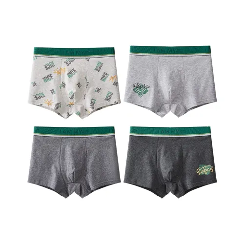 Top Melon 4 пачки [Темно-серый + Фотиния серый + Серый + Белый] Kids нижнее белье