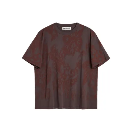 OUR LEGACY Виноградный фиолетовый Мужская T-рубашка