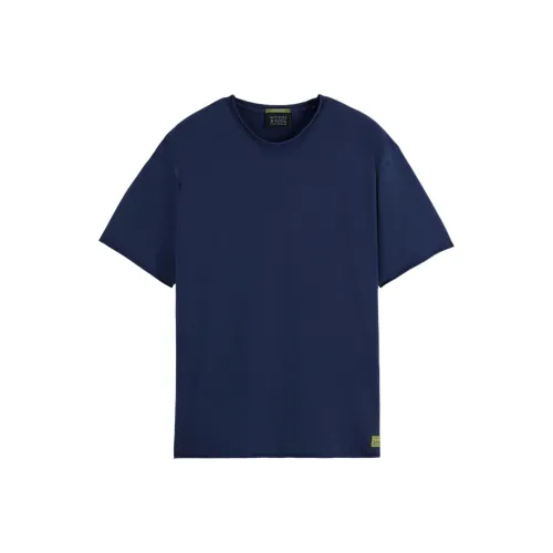 Scotch Soda Темно-синие мужские футболки T