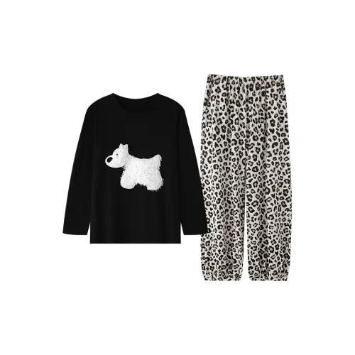 DAMOS·LOVE Осенний пуловер круглый вырез комплект пижам женский