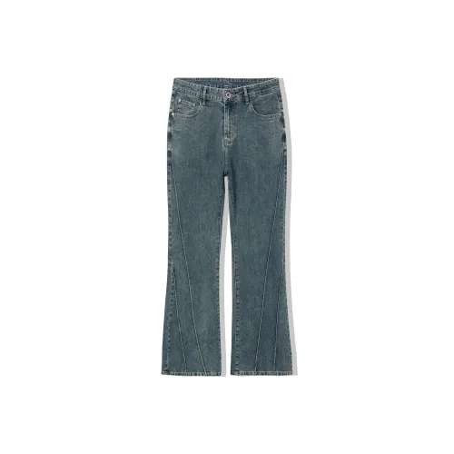 MEXISHION Винтажные синие унисекс джинсы