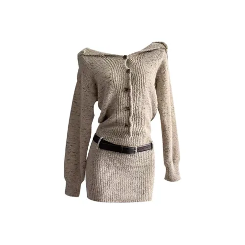 MARIE·COCO Длинное платье с длинными рукавами женское