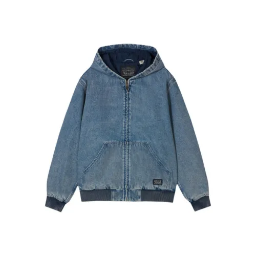 Levis Medium Blue Men's Jackets Левис Средне-голубой Мужские Куртки