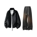 Черный топ + Черные брюки