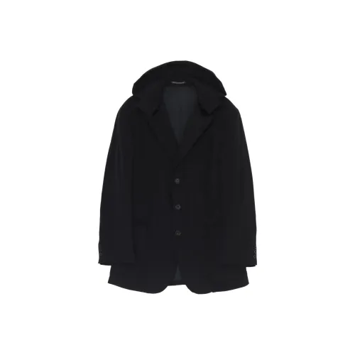 Yohji Yamamoto Pour Homme FW25 TA Tuxedo С капюшоном Хлопковый пуховик Куртки Пальто Мужской