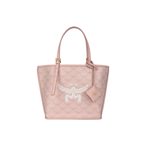 MCM Himmel Искусственная кожа Тоут Сумка Сумка для покупок Сумка на одно плечо Мини Женская Вишневый цветок Розовый