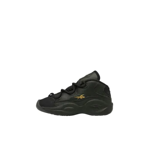 Reebok Question Mid Топ Обувь для малышей Черный Infant And Toddler