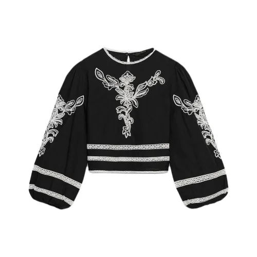 ZARA ZW Series Черные Женские Рубашки