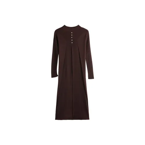 TUCANO Женские Длинные Платья с Длинными Рукавами