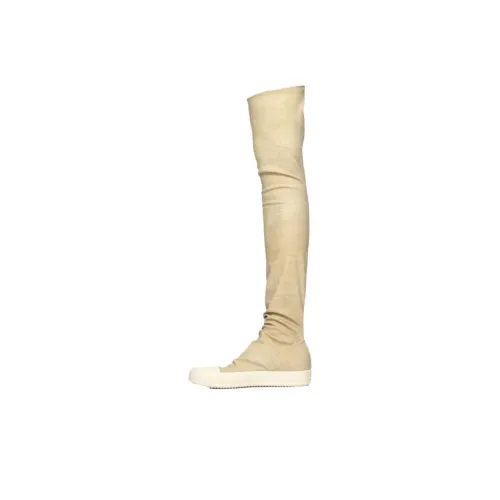 Rick Owens DRKSHDW Hollywood Over The Knee Boots 3,5cm Женские Абрикос