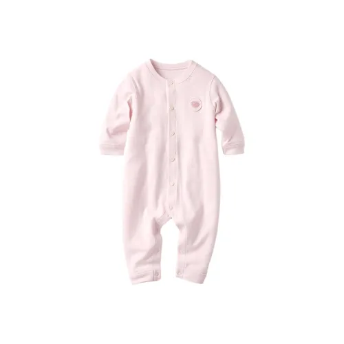 UNIQLO Пастельно-розовый унисекс комбинезоны ползунки