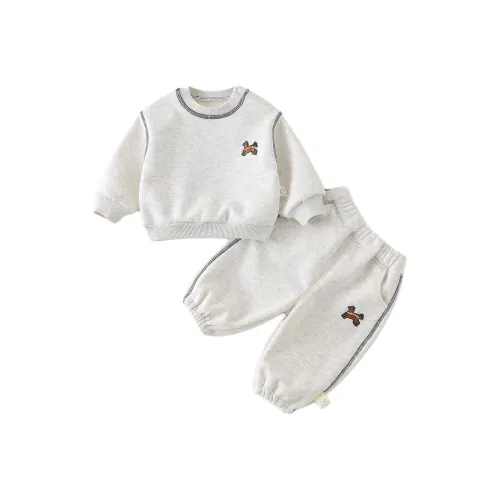 XiaoJinBu Повседневная спортивная одежда Светло-серый для малышей и детей дошкольного возраста