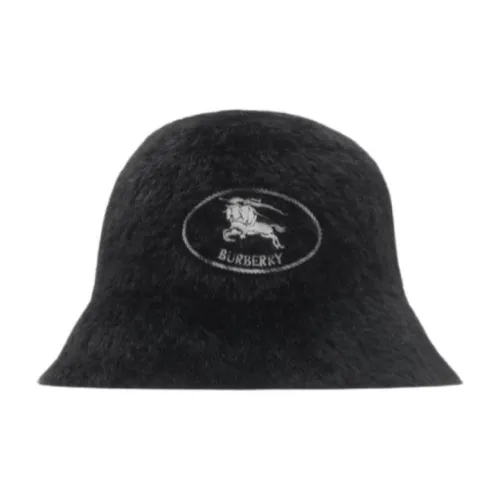 Burberry Панама Из Искусственного Меха С Символом Knight Stamp Вышитый Символ Equestrian Knight Design Конный Рыцарь