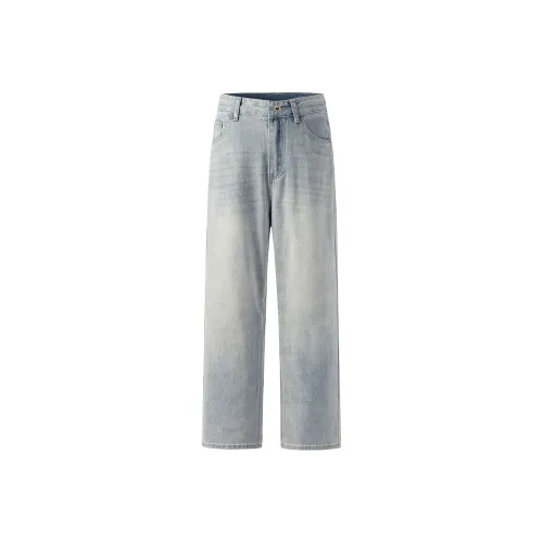SNOOPY Ice Dust Blue Women's Jeans SNOOPY Ледяной Пыльно-голубой Женские Джинсы
