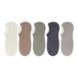 [5 пачек/100% хлопок] Белый + Хаки + Зеленый + Железо-серый + Светло-серый