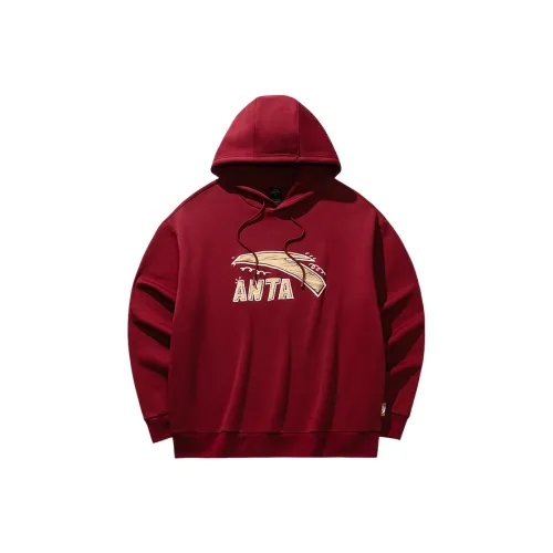 ANTA Осенний худи унисекс Личи-красный