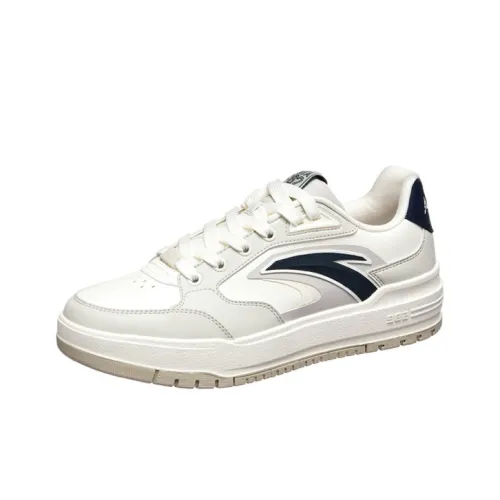 ANTA 982 Устойчивые к истиранию Увеличение Высоты Низкие Кроссовки для Скейтбординга Мужские Серый Белый