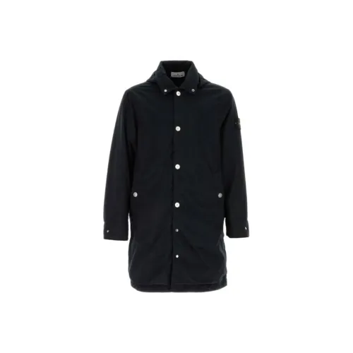 STONE ISLAND Черное мужское пальто
