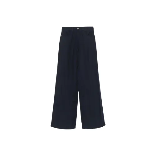 EMPORIO ARMANI SS25 Повседневные брюки Женские Морской синий