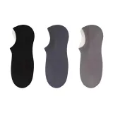 [3 упаковки/100% хлопок] Черный + Железо-серый + Темно-серый