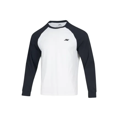 Skechers Белый Черный 0019 Унисекс T-рубашки