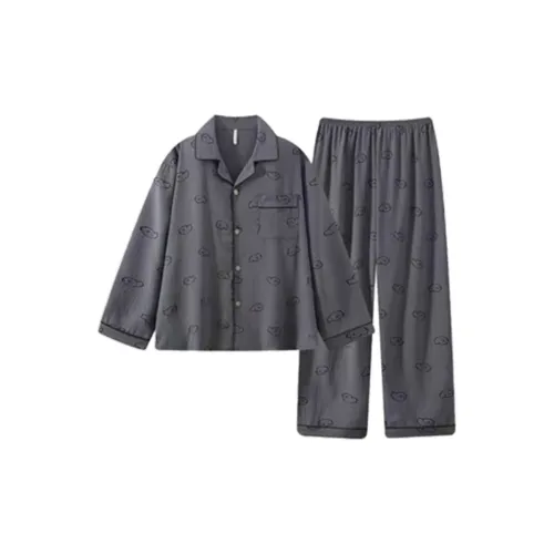 QIAOYUN Серый Мужской Пижамный Комплект