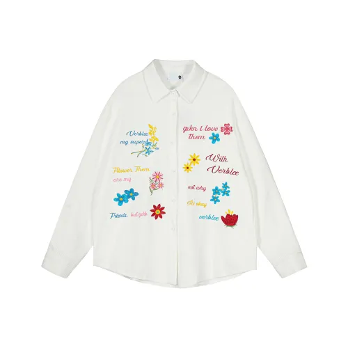 51XXHA Белый Унисекс Рубашки