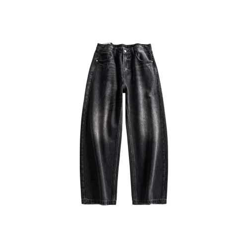 HZWH Мужские черные джинсы