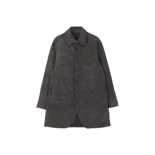 Yohji Yamamoto Pour Homme FW25 Linen Cotton SHEETING GUSSET Neckwarmer Утепленный БЛУЗА Рубашка Мужская