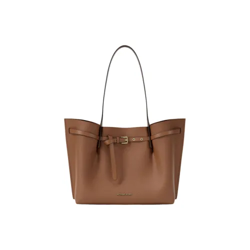 MICHAEL KORS Эмилия Кожа Тоут Сумка Сумка для покупок Сумка на плечо Большая Женская Коричневая