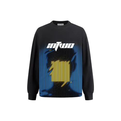 IN TWO Длинный рукав Т-рубашка Унисекс