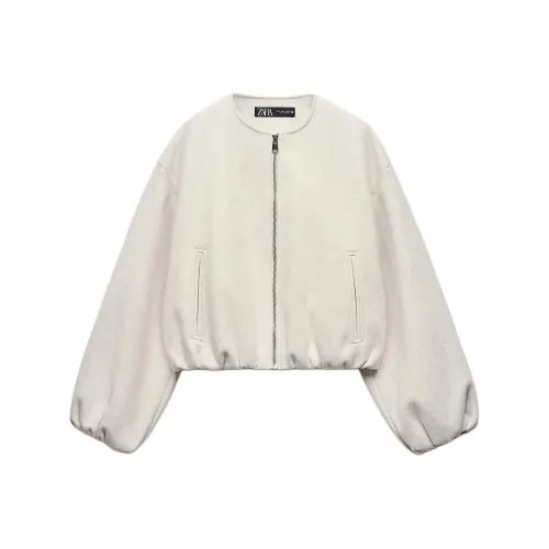 ZARA Белый Женский Куртки