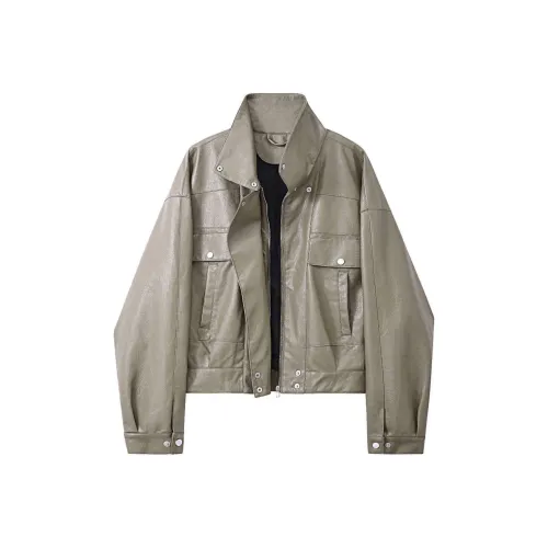 MEGA METRO 2025 Осенне-зимний кожаная куртка унисекс