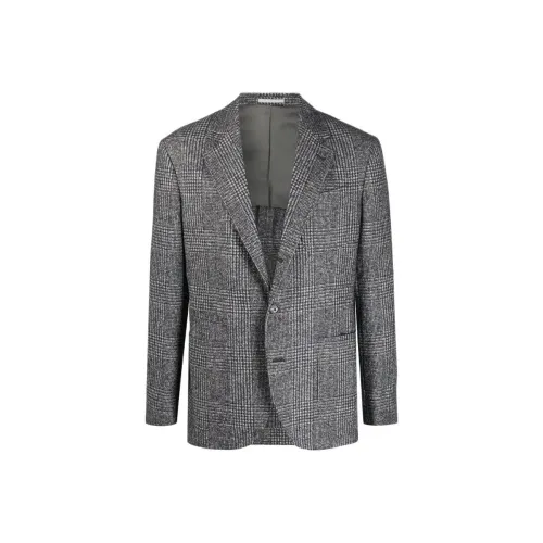 BRUNELLO CUCINELLI Серый Мужской Деловые костюмы